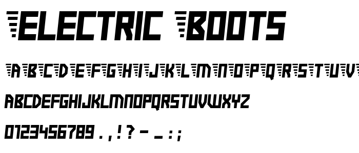 Electric Boots font